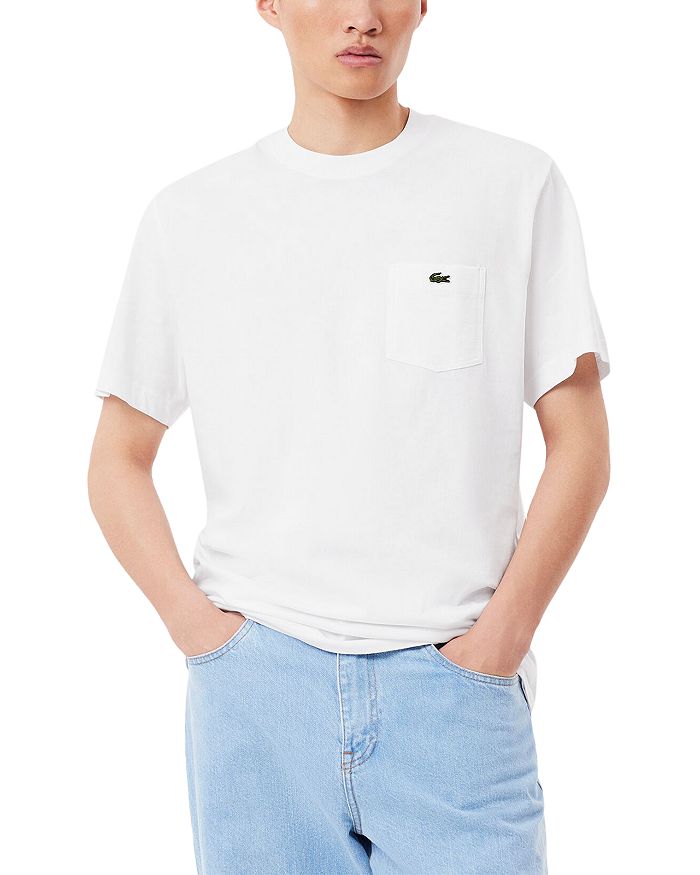 

Классическая футболка с карманом Lacoste, белый