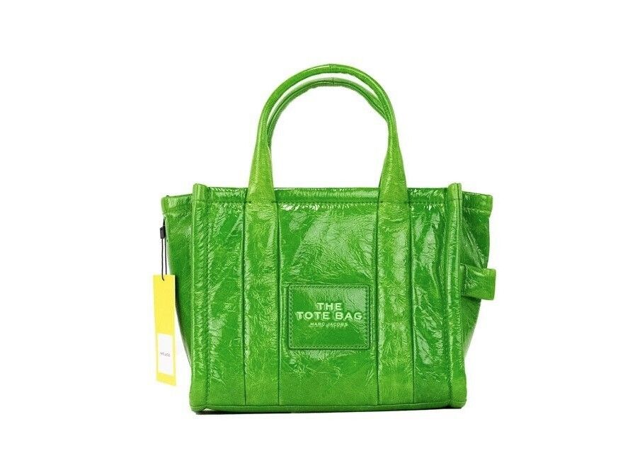 

Сумка через плечо из блестящей мятой кожи цвета папоротника The Marc Jacobs