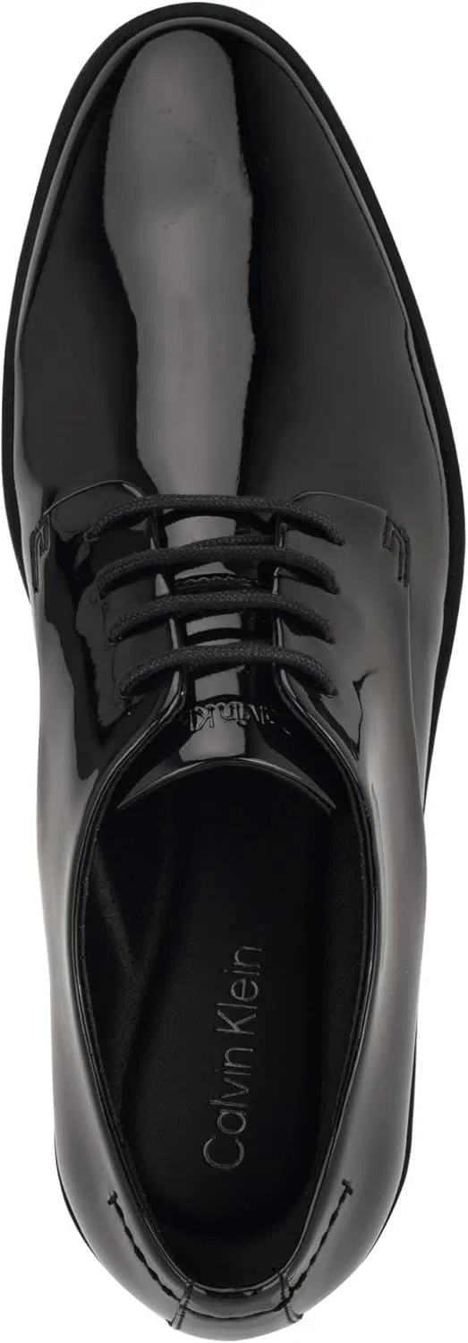 Туфли Calvin Klein Men's Fasa Oxford, Black Patent 001 — фото 2