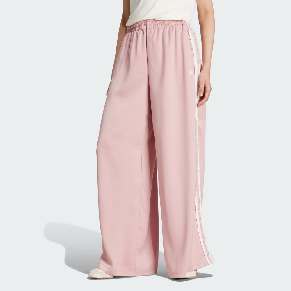 

Спортивный костюм Adidas Originals Satin Wide Leg Pants Ruffle 3-Stripes, цвет Wonder Mauve