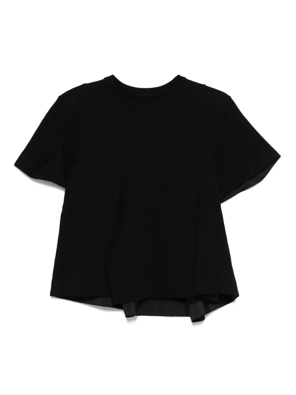 

Футболка с оборками SACAI, черный