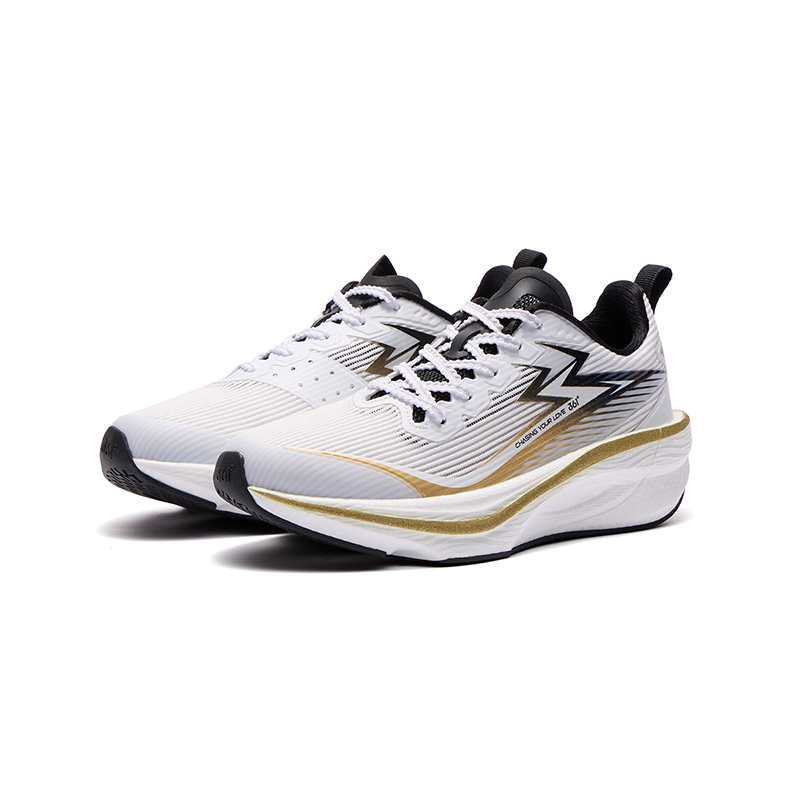 Детские беговые кроссовки Fei Ge 1.0 unisex 361°KIDS, белый/черный/золотой — фото 3