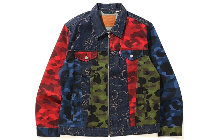 

Джинсовая куртка мужская камуфляжная A Bathing Ape, цвет Camouflage
