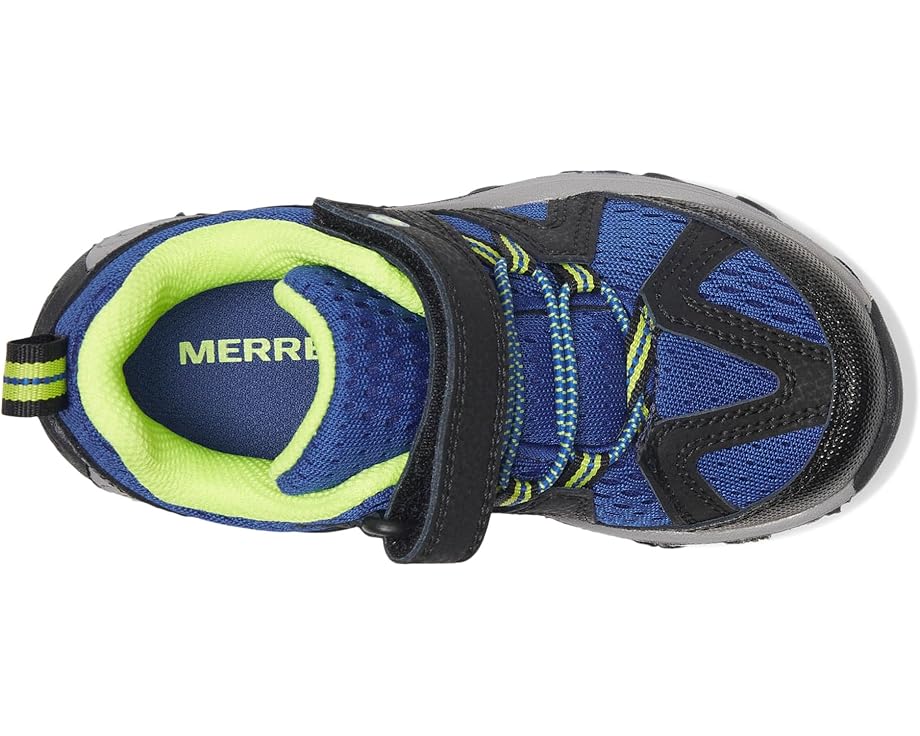 Детские треккинговые ботинки Merrell Ridge Trek (Little Kid/Big Kid) Merrell Kids, Black/Blue — фото 2