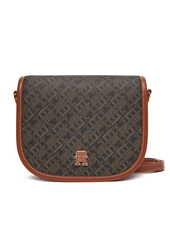 

Сумочка Th Monoplay Leather Saddle Bag AW0AW17414 Tommy Hilfiger, черный