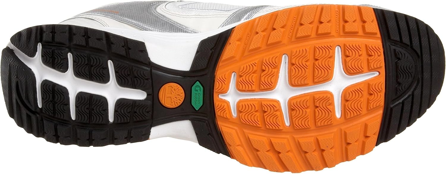 Timberland Mountain Athletics мужские кроссовки All Mountain Run-Off для бега по пересеченной местности, Light Silver/Orange — фото 4