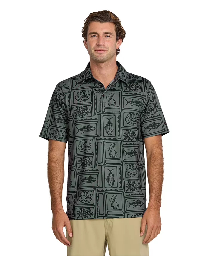 

Quiksilver Мужская классическая поло Fish Block Quiksilver Waterman, серый