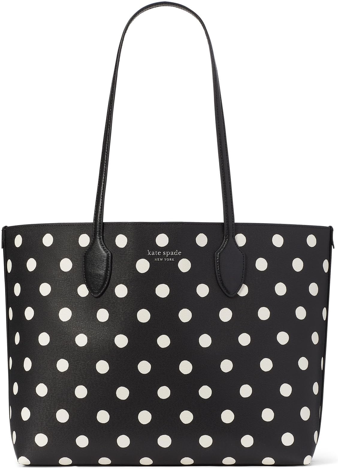 

Сумка-тоут Kate Spade New York Bleecker Sunshine Dot Printed PVC Large Tote, цвет Black Multi