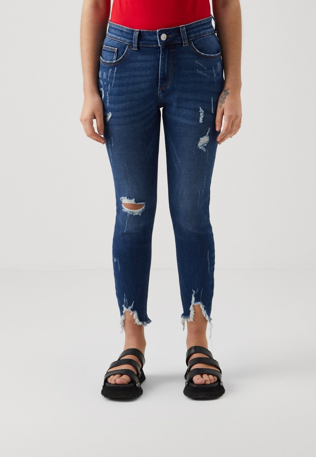 

Джинсы Skinny Fit ONLHUSH MID WAIST ONLY Petite, цвет dark blue denim