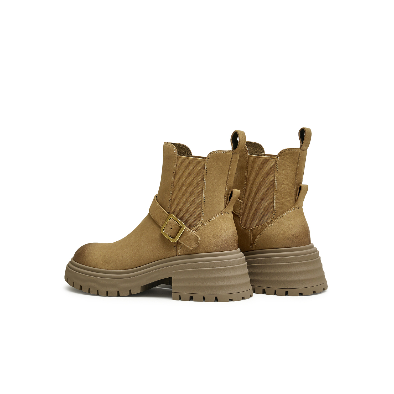 Teenmix Женские короткие челси ботинки цвета хаки, цвет Khaki — фото 3