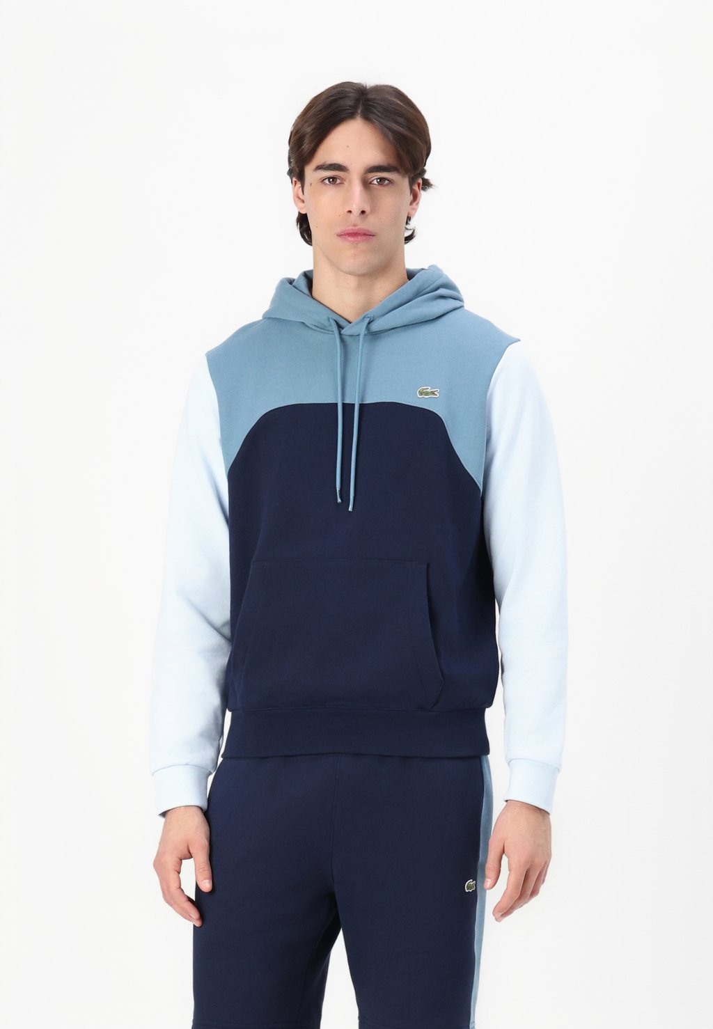 

Толстовка с капюшоном Lacoste, синий