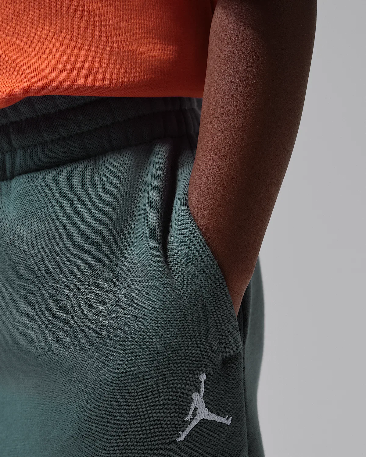 Детские штаны Jordan Brooklyn Fleece, Grey — фото 3