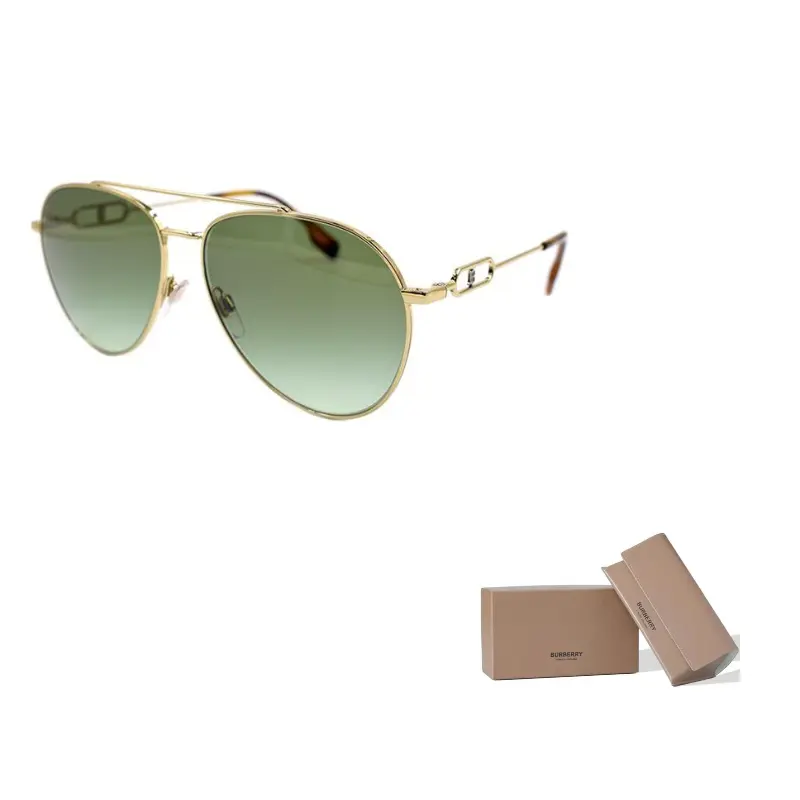 

Burberry Солнцезащитные очки женские, Gold/Dark Green Gradient