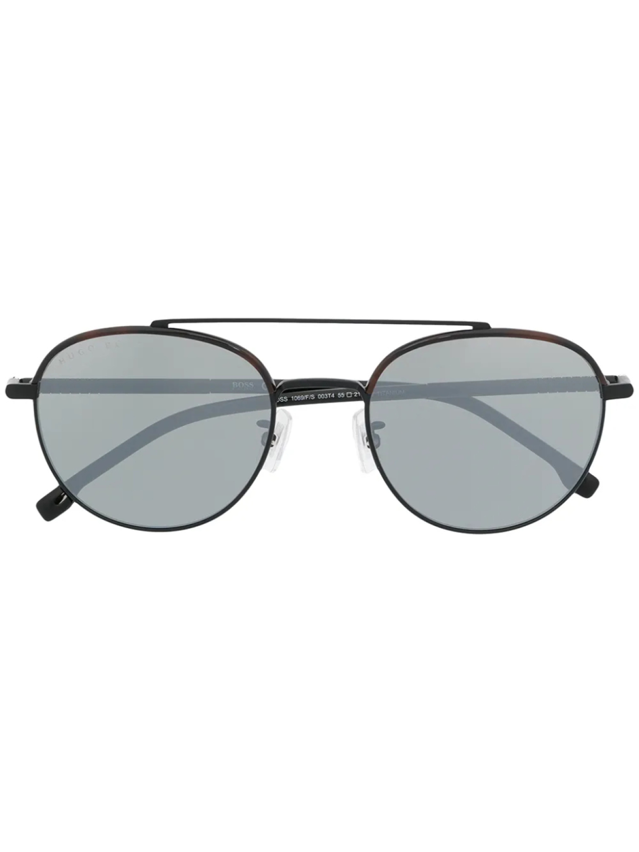 

BOSS солнцезащитные очки в круглой оправе, черный