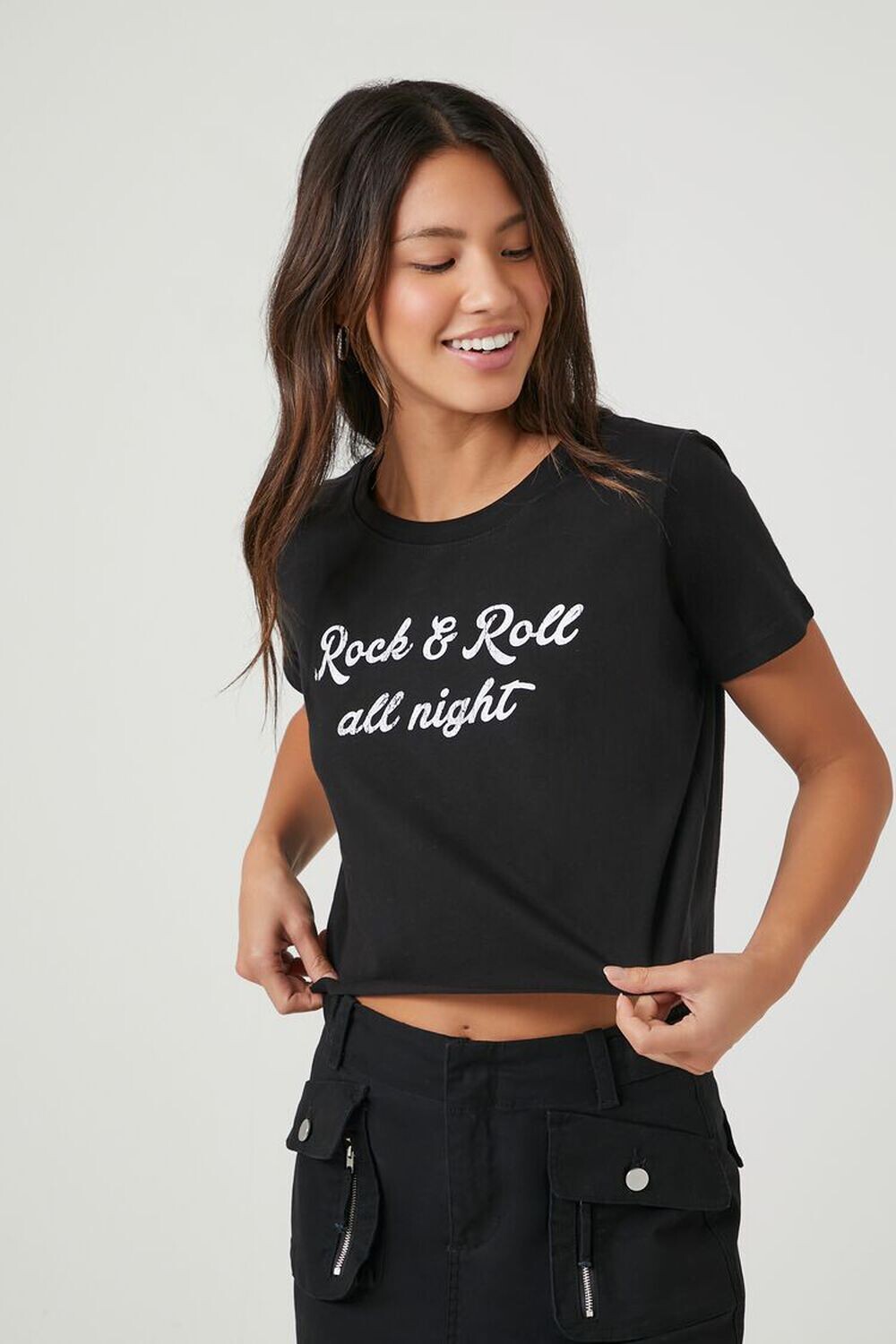 

Футболка с рисунком Prince Peter Rock & Roll All Night Forever 21, черный