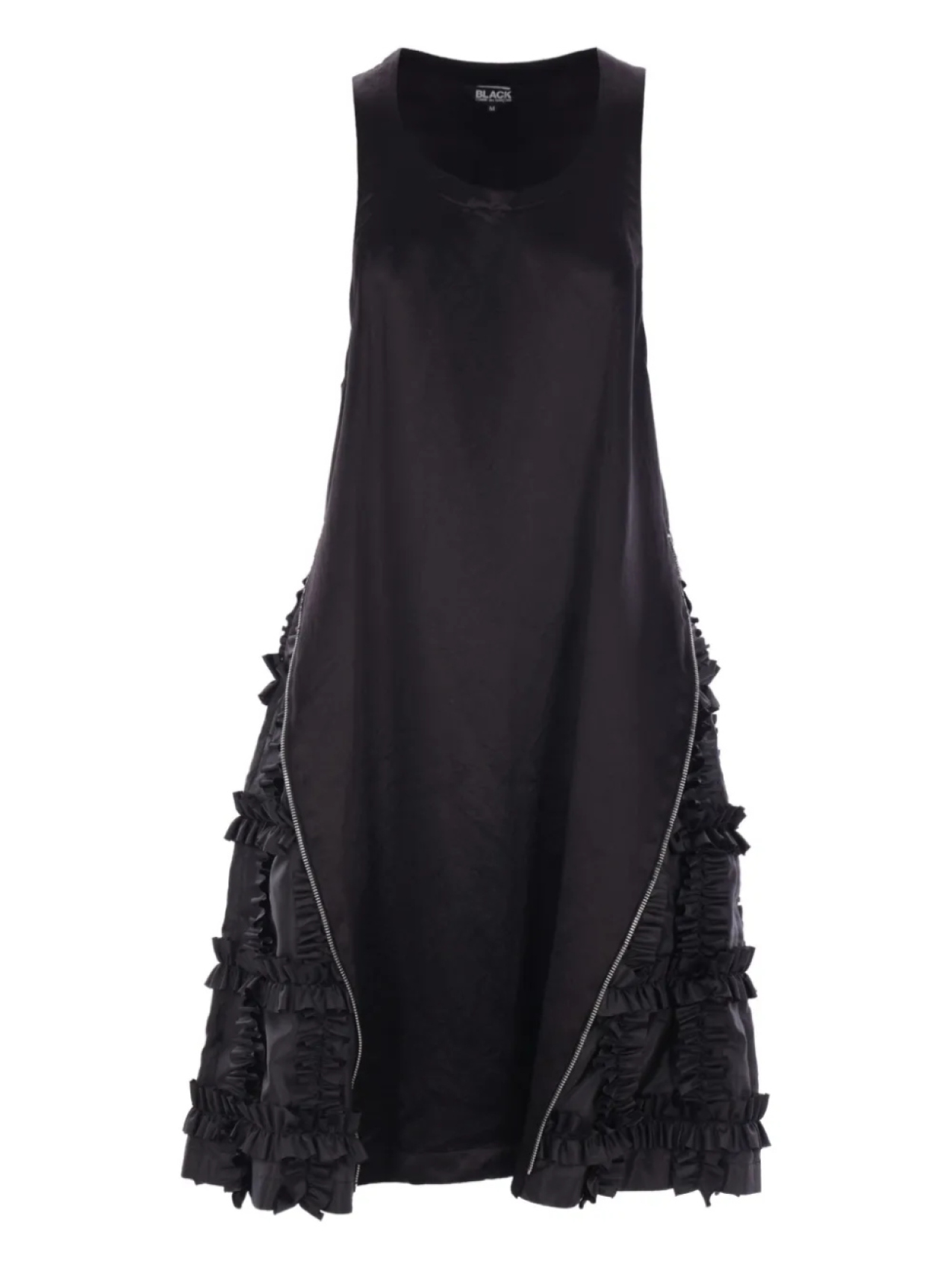 

Платье миди с оборками Black Comme Des Garçons, черный