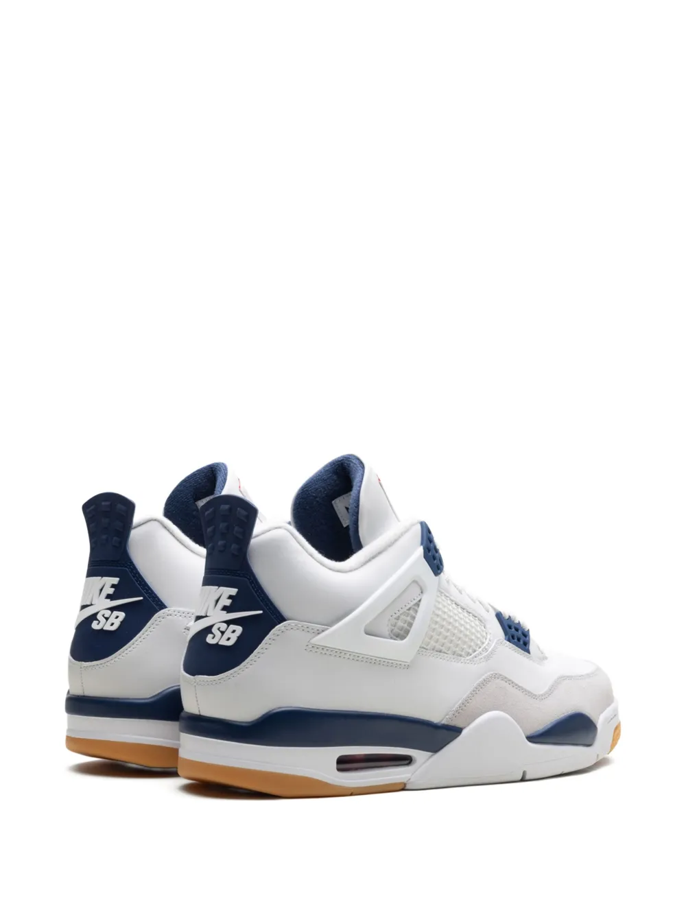 Кроссовки Air Jordan 4 Navy, белый — фото 3