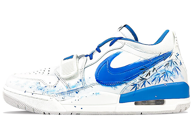 

Кроссовки Jordan Legacy 312 Vintage Basketball Shoes Men Low-top Blue, белый