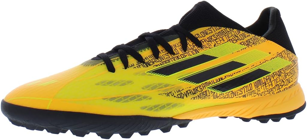 

Футбольные бутсы Adidas Унисекс-взрослые X Speedflow.3 для футбола на искусственном газоне, черный/желтый/ярко-желтый