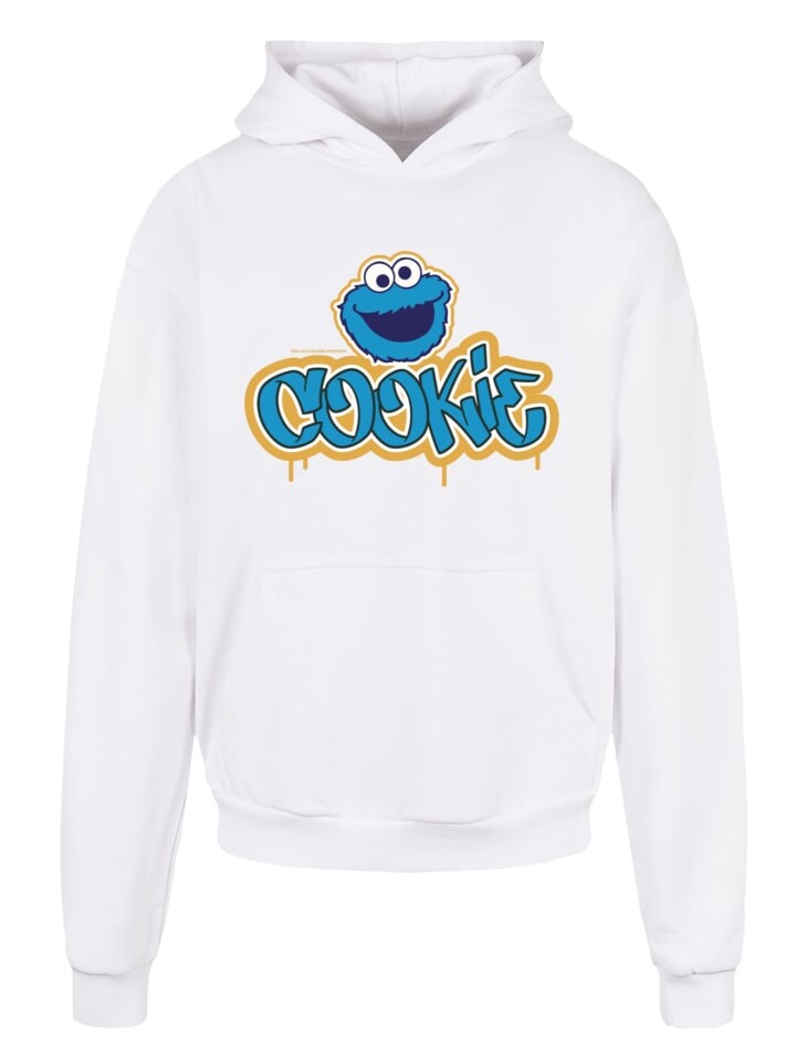 

Пуловер F4NT4STIC Heavy Sesamstraße Cookie Graffiti Logo, белый