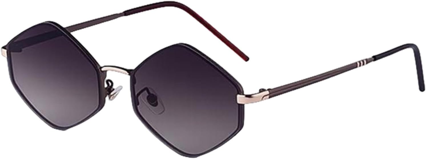 

Винтажные шестиугольные солнцезащитные очки в стиле стимпанк для женщин, роскошные, классические, в стиле панк, с защитой от УФ-излучения UV400, ретро, ​​для вождения TVTBBVV, C2goldbrown