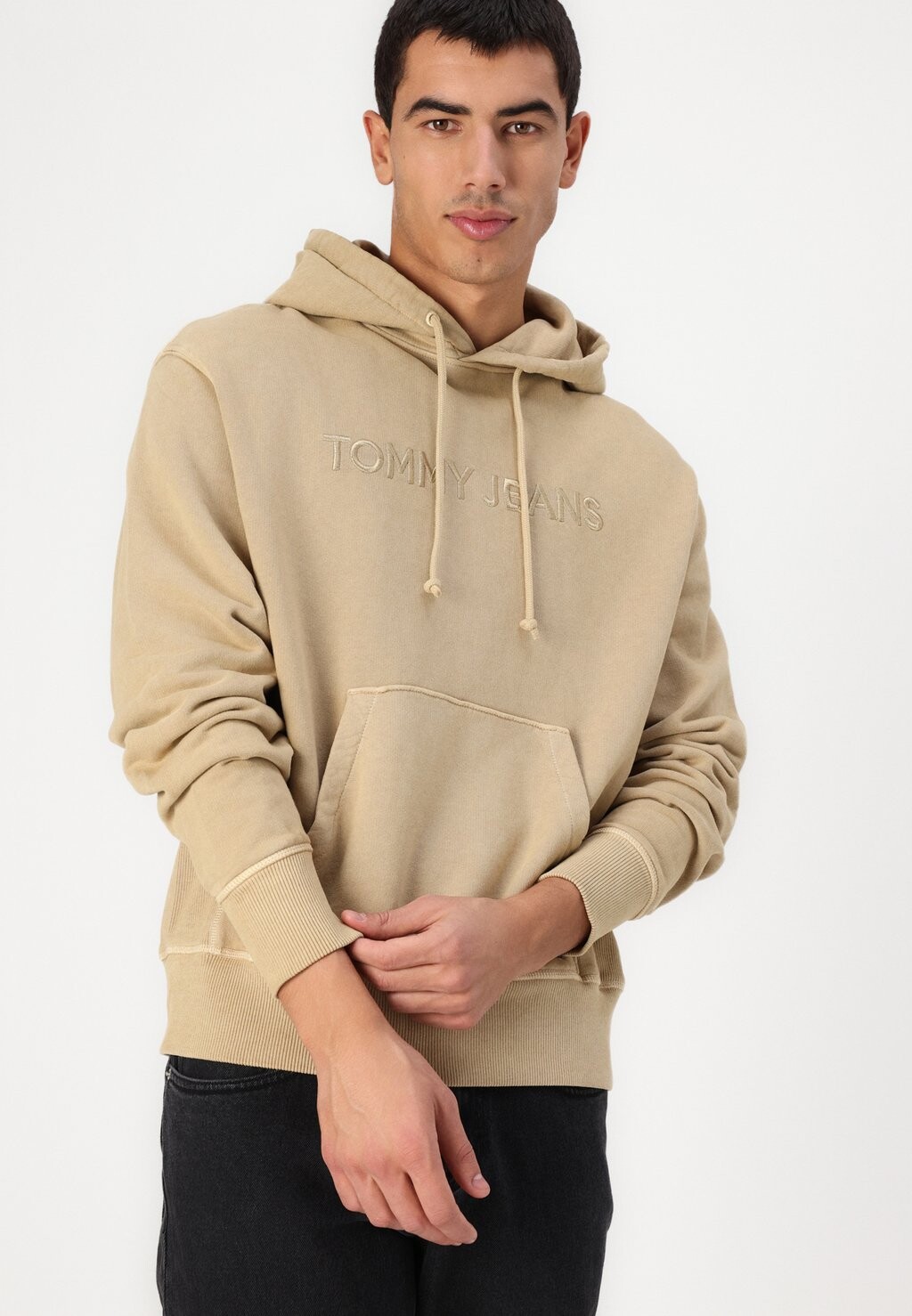 

Толстовка LABEL HOODIE Tommy Jeans, бежевый