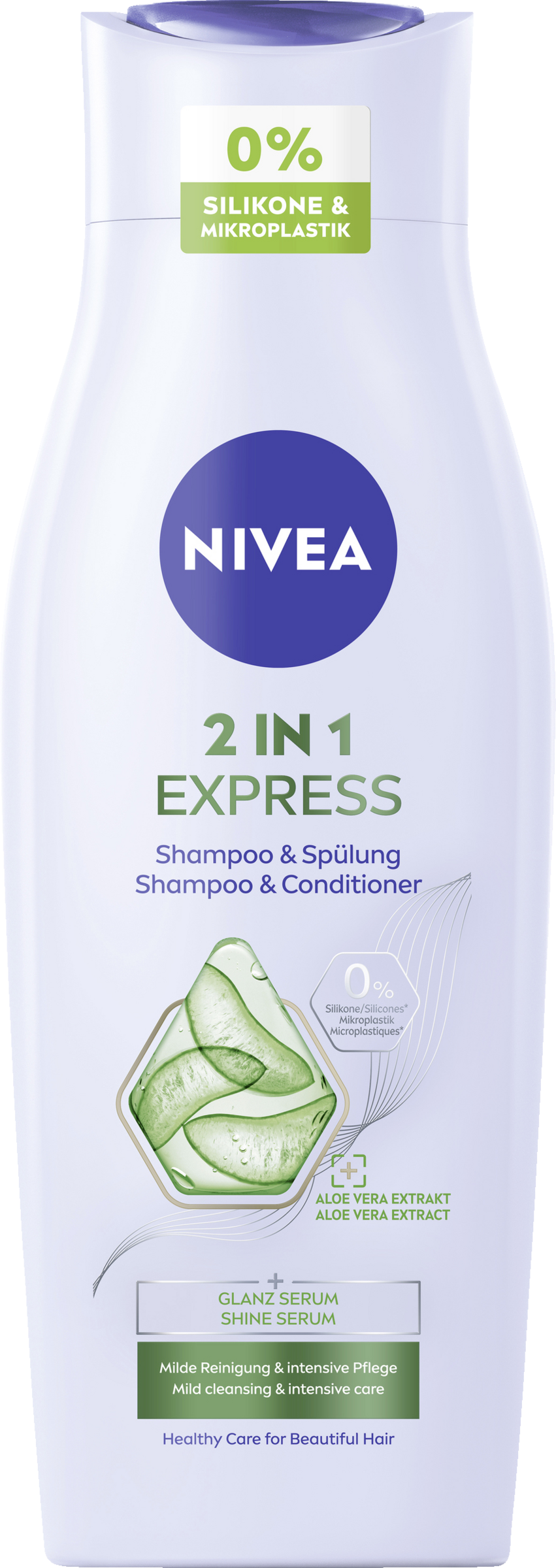 

Шампунь NIVEA 2in1 Express Shampoo & Spülung Glanz Serum