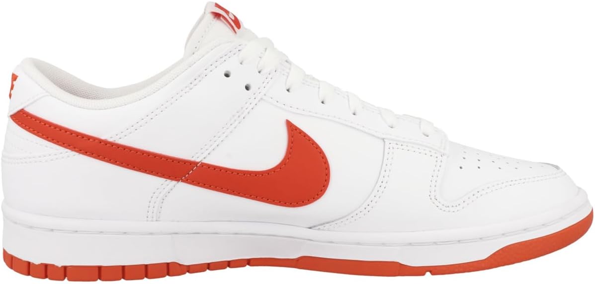 Мужские кроссовки Nike Dunk Low Retro, White/Picante Red — фото 3