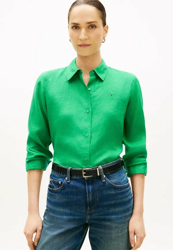 Блузка на пуговицах Tommy Hilfiger, Courtside Green
