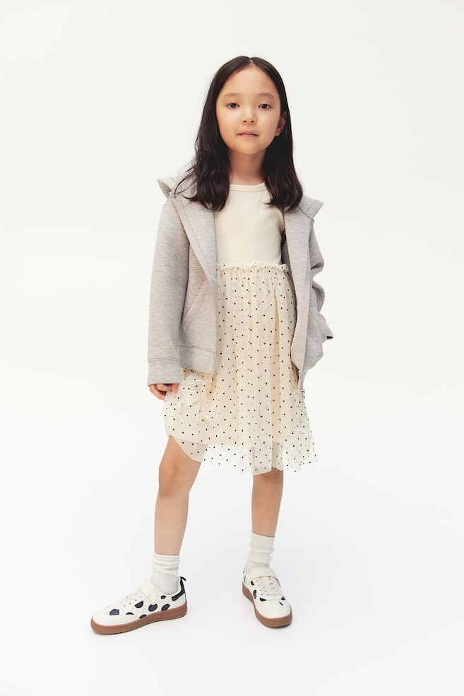 

Платье из тюля H&M, бежевый