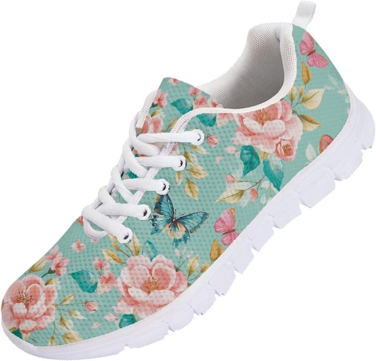 

Мужские кроссовки Funnydude Funny Print для бега, легкие осенние кроссовки, удобная обувь для спортзала, Butterfly Floral