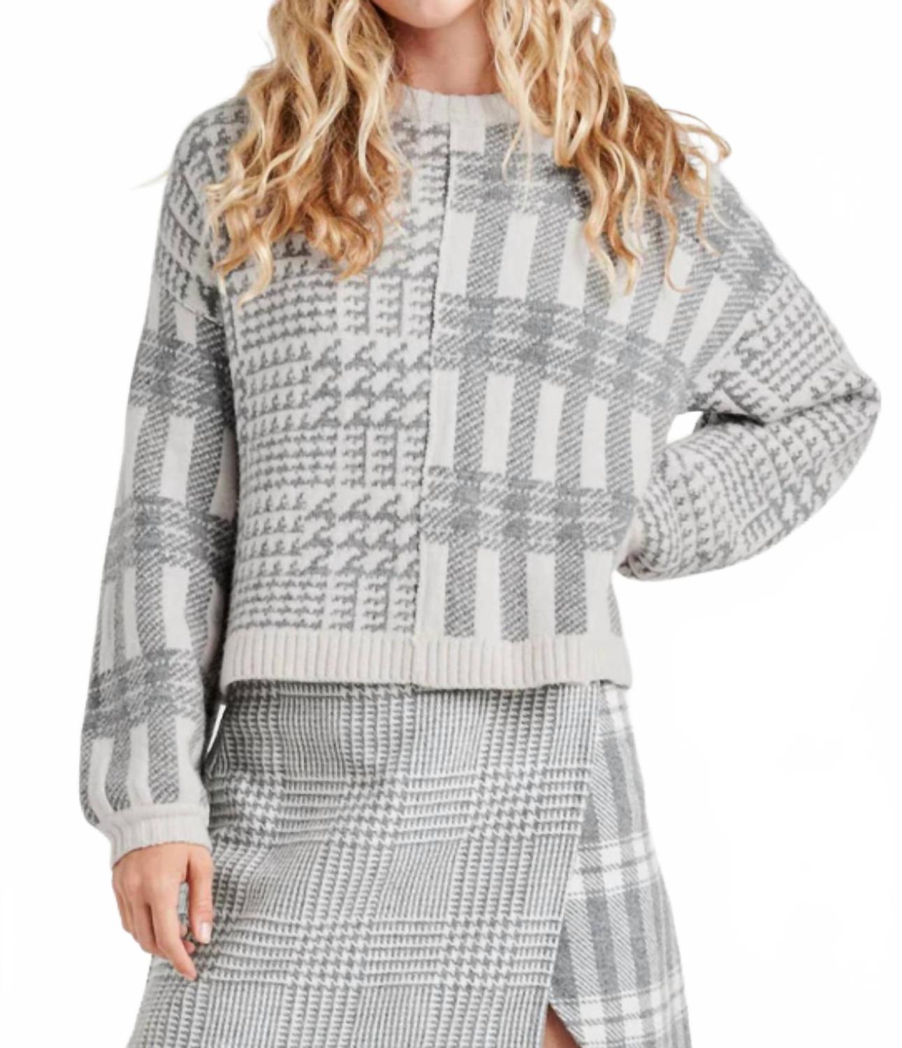 

Splendid Свитер Elliott в клетку «серый Глен»