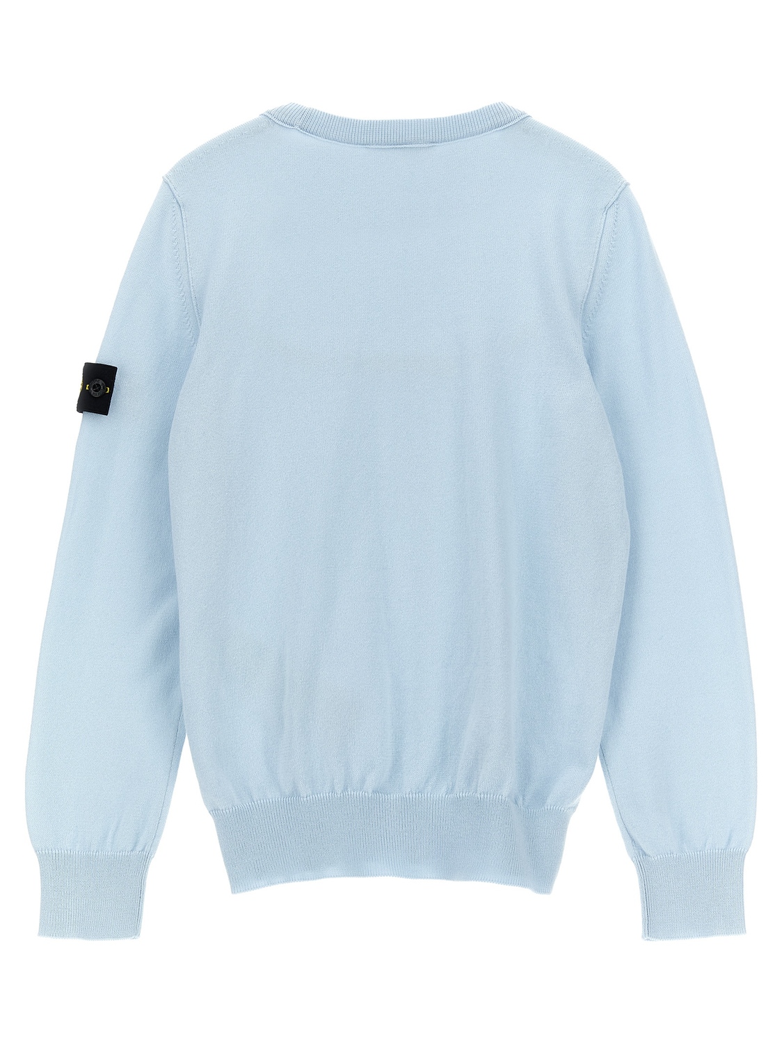 Свитер с нашивкой-логотипом Stone Island Junior, голубой — фото 2
