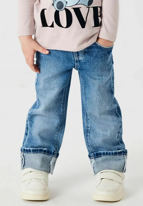 Джинсы прямые Name It Straight leg fold up straight leg jeans, средне-синий деним — фото 2
