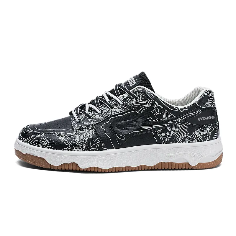 

Кроссовки CVOJOO Skateboarding Shoes Men Low-top Black, черный