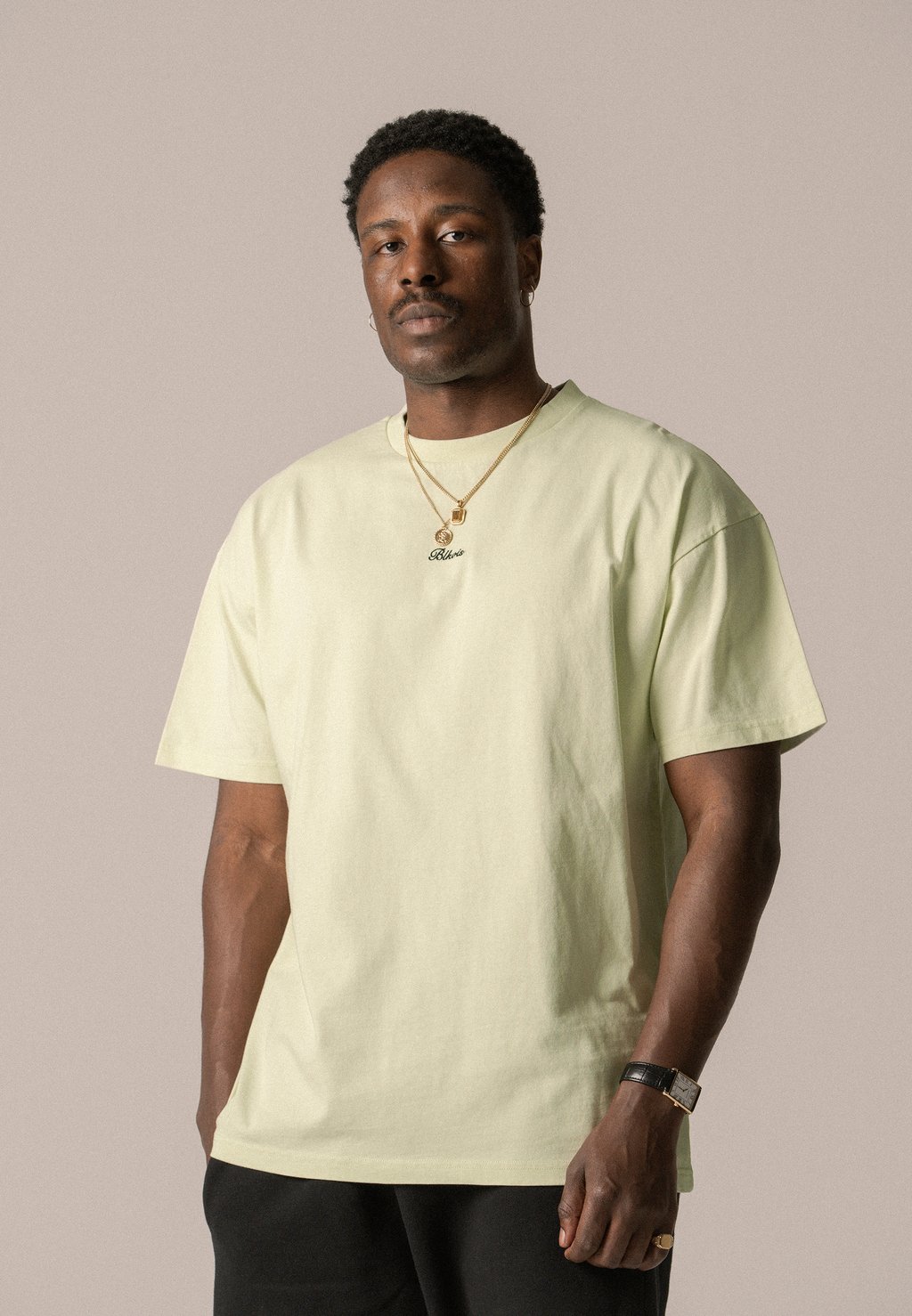 

Базовая футболка SCRIPT TEE UNISEX BLKVIS, светло-зеленый