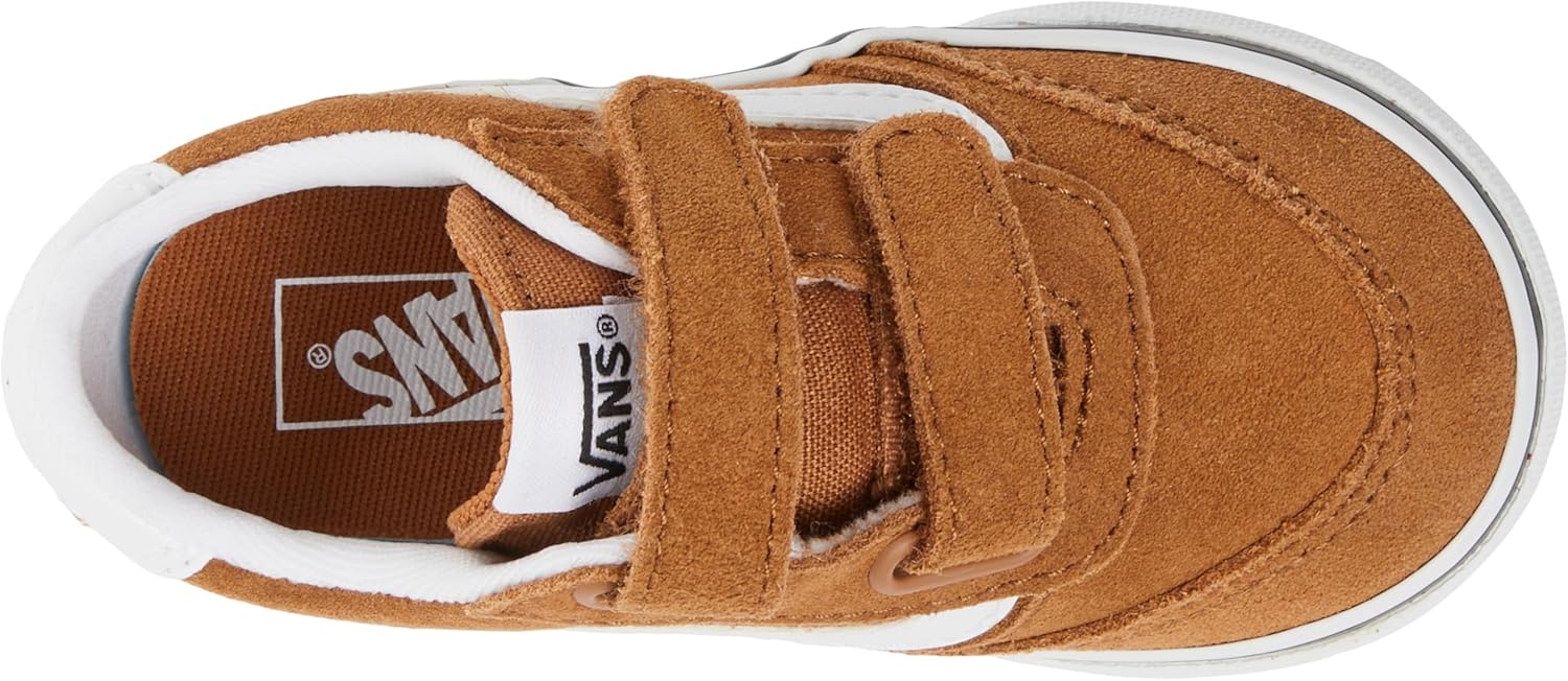 Кроссовки Vans Baby-Boys Brooklyn Ls V Shoe | Низкие кеды для малышей, мальчиков и девочек, детская обувь, Suede Chipmunk — фото 3