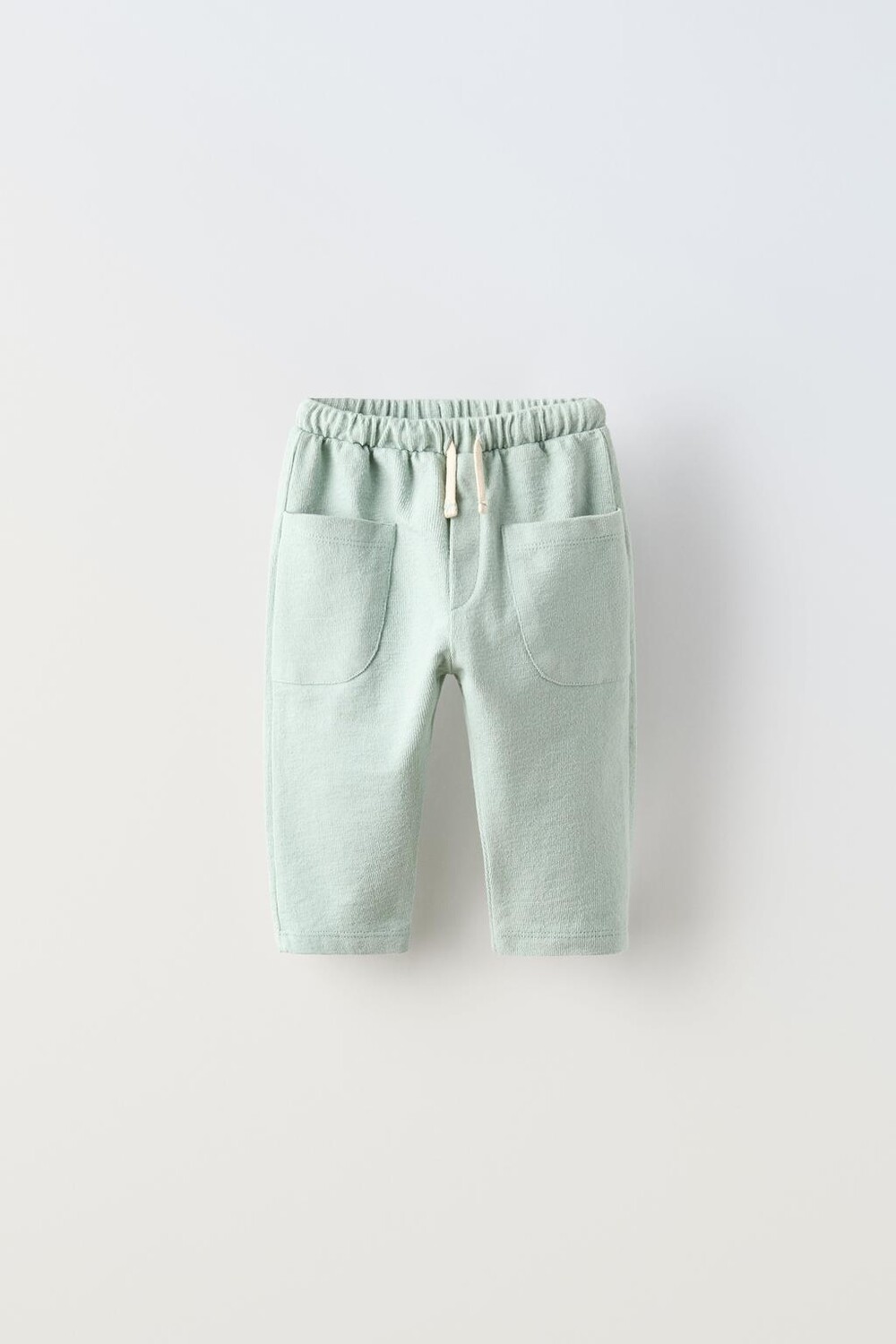 

Однотонные брюки с карманами ZARA, синий/зеленый