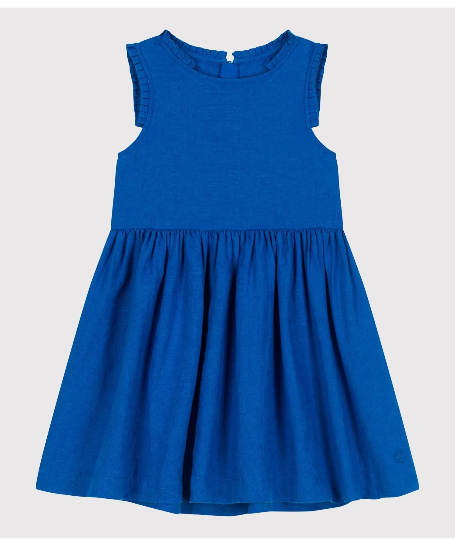 Детское платье Petit Bateau из льна и хлопка