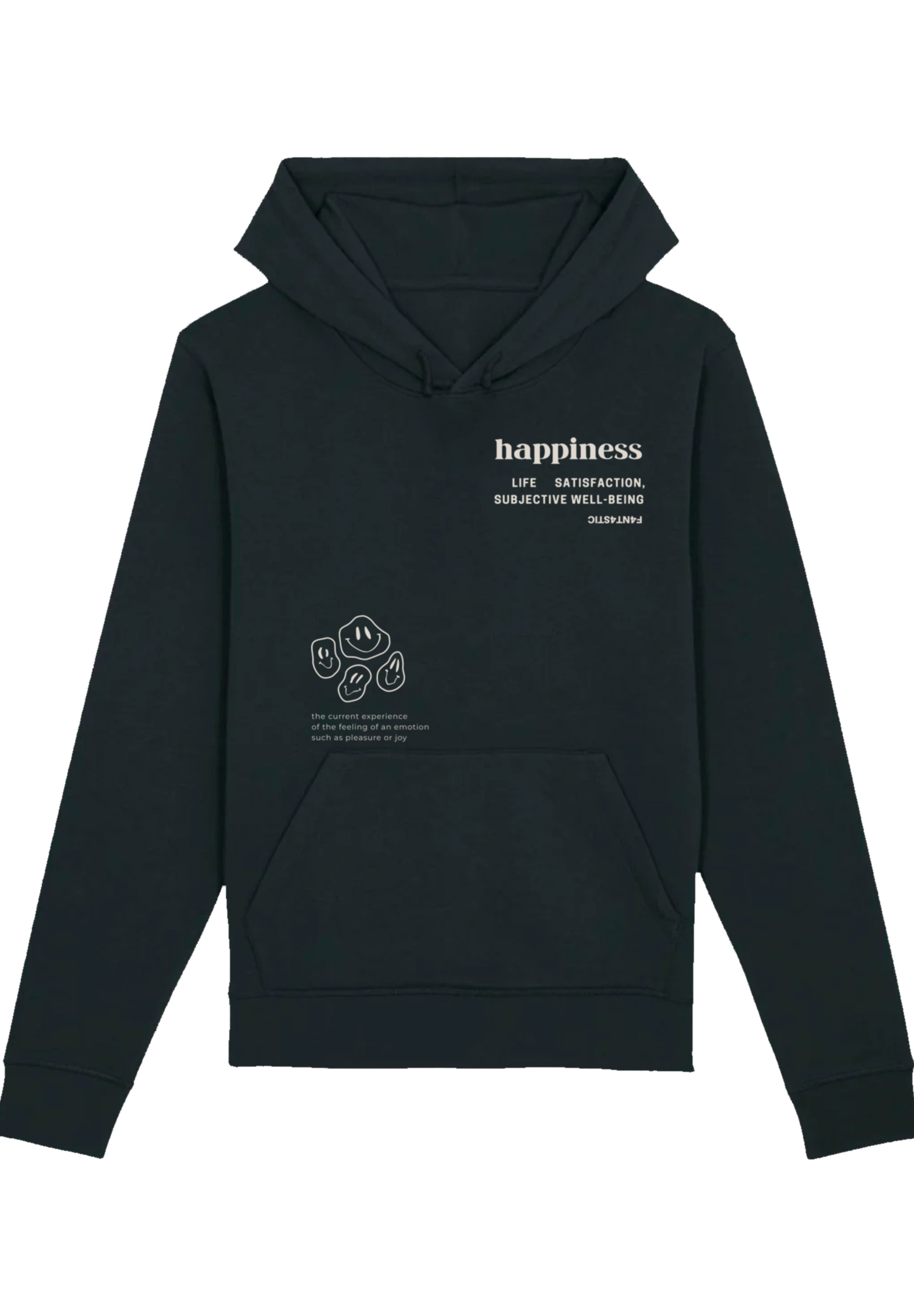 

Пуловер F4NT4STIC Unisex Hoodie happiness, черный