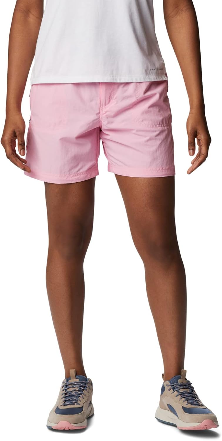 

Columbia Womens Sandy River дышащие карго-шорты с защитой от солнца UPF 30, Wild Rose