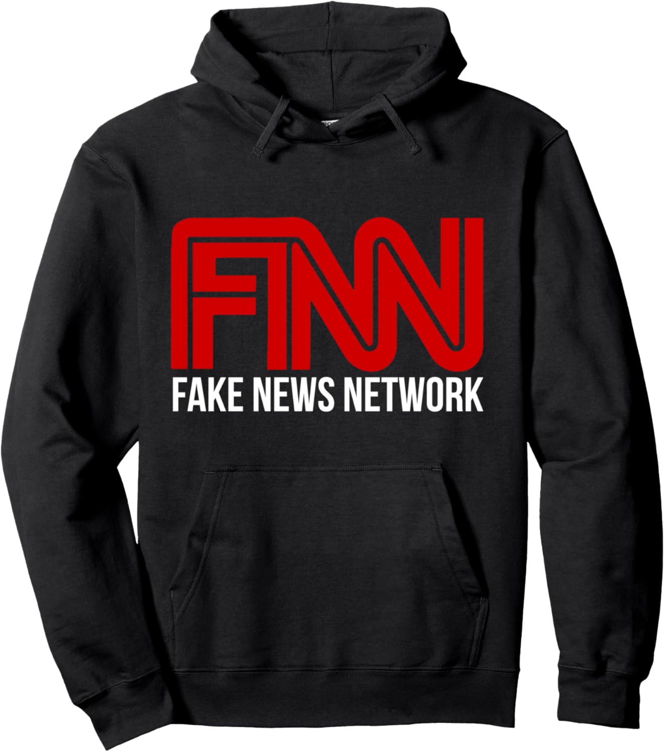 

Худи с надписью «Faux News Network Дональд Трамп, фанат FNN» Fnn Trump Conservative Politics Republican Party, черный