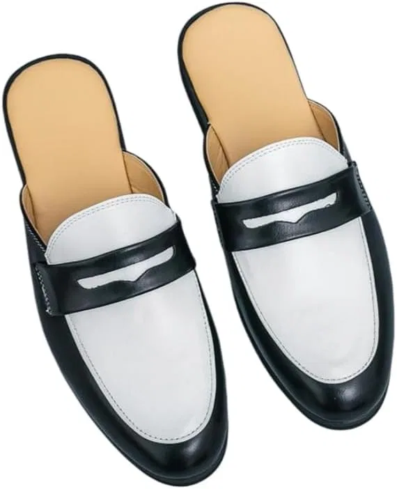 Мужские мюли без задника, синтетическая кожа, Loafers & Slip-Ons, Black HoaloX