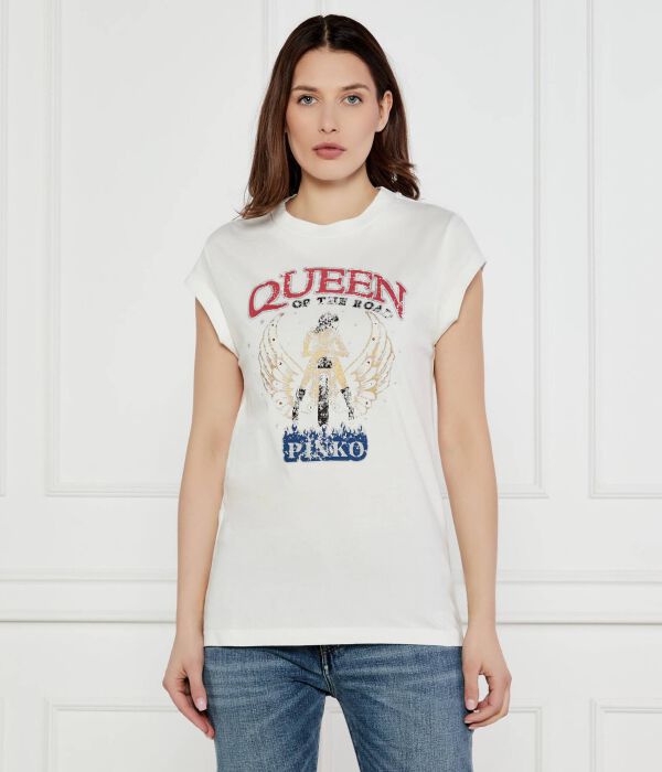 

Футболка Марракеш Regular fit Pinko, белый