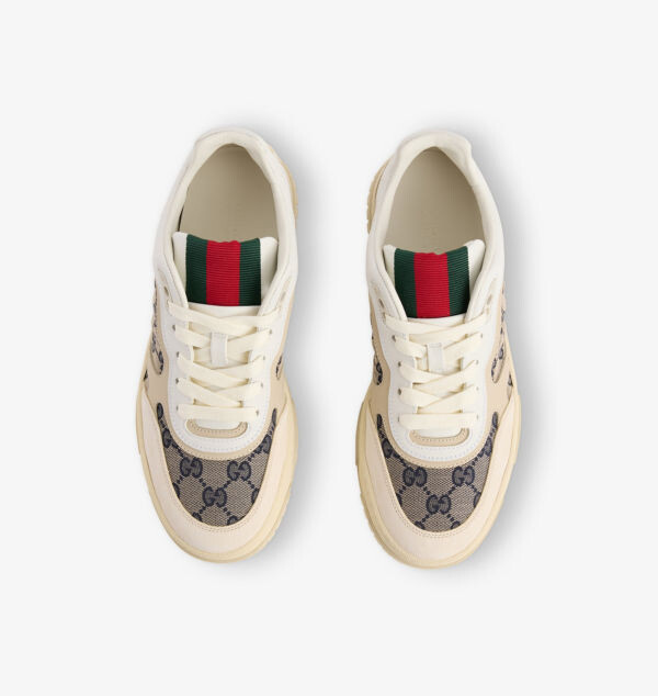 Кроссовки из холста с монограммой Re-Web Gucci, белый — фото 2