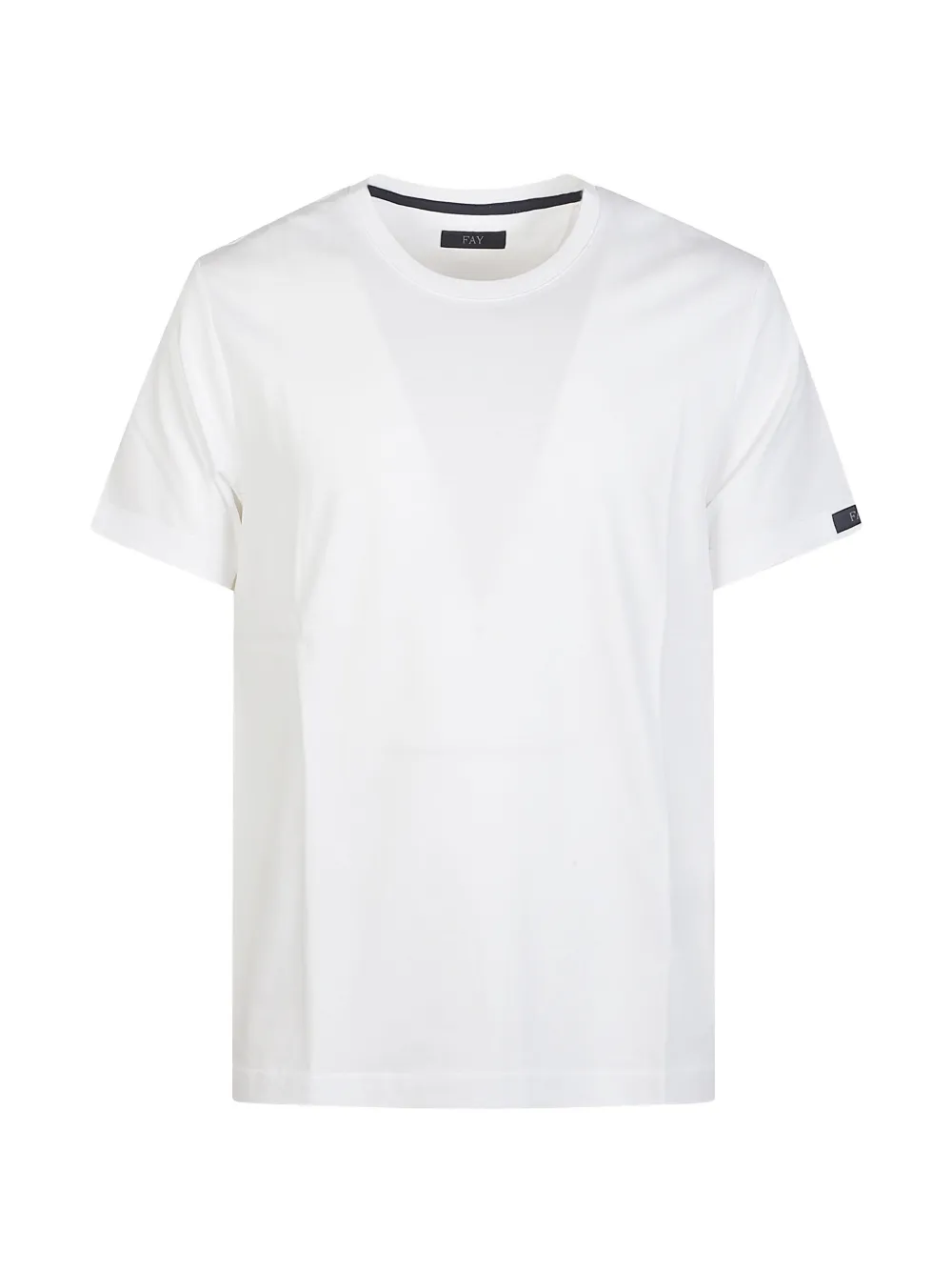 

Футболка из хлопкового трикотажа Fay, белый