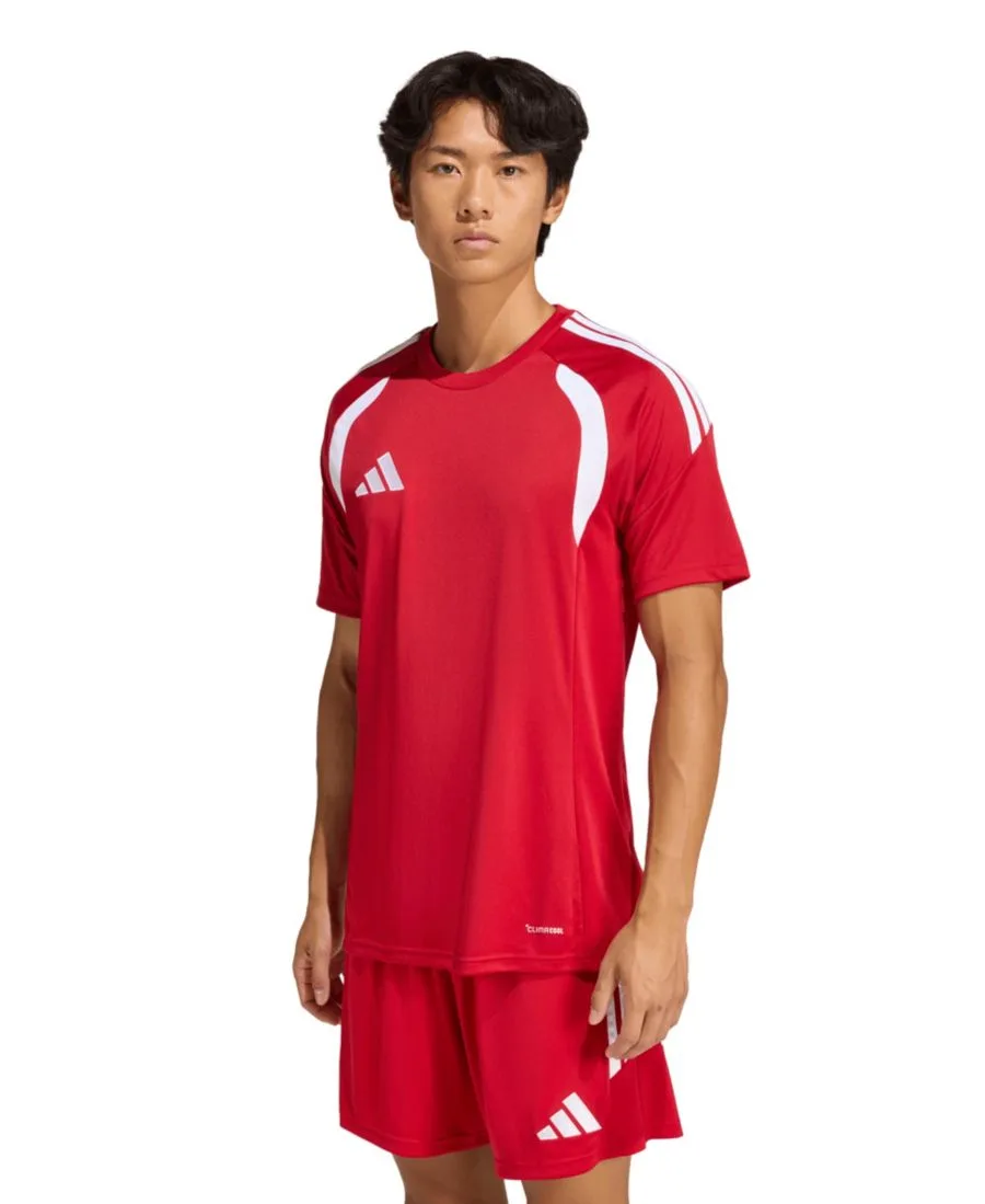 Мужская футболка Tiro 26 League Jersey с круглым вырезом и возможностью надевания Adidas, team power красный
