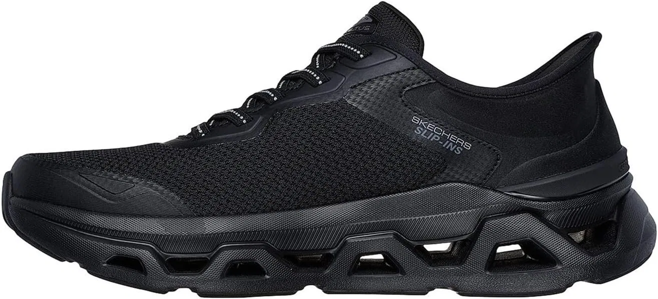 Кроссовки Skechers Herren Glide-Step Altus Turn OutSneaker, Black Mesh Duraleather — фото 2