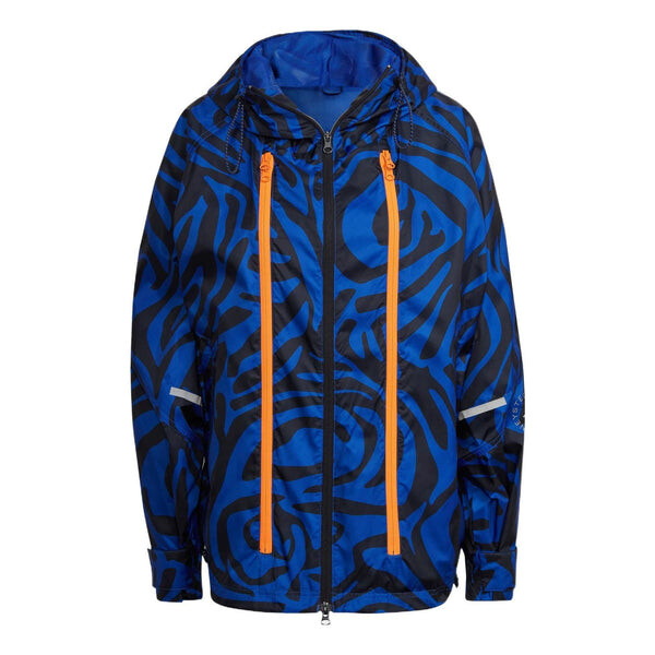 

Куртка by stella mccartney agent of kindness windproof jacket 'blue orange' Adidas, синий