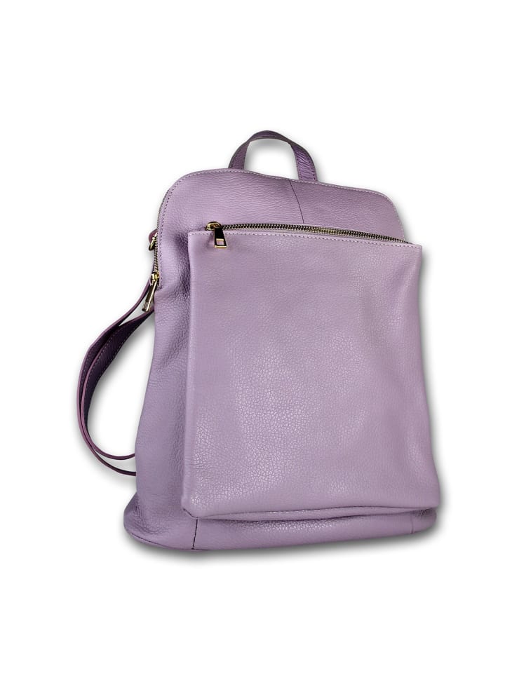 

Кожаный городской рюкзак Toscanto, сиреневый, фиолетовый, примерно 30 см